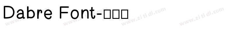 Dabre Font字体转换